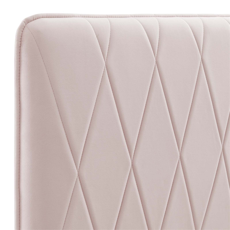 Modway Leila Performance Velvet King/California King Headboard in Pink