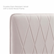 Modway Leila Performance Velvet King/California King Headboard in Pink