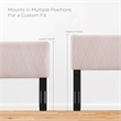 Modway Leila Performance Velvet King/California King Headboard in Pink