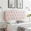 Modway Sophia Tufted Performance Velvet Full/Queen Headboard in Pink