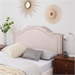 Modway Lucia King/California King Performance Velvet Headboard in Pink
