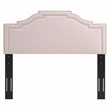 Modway Lucia King/California King Performance Velvet Headboard in Pink