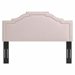 Modway Lucia King/California King Performance Velvet Headboard in Pink