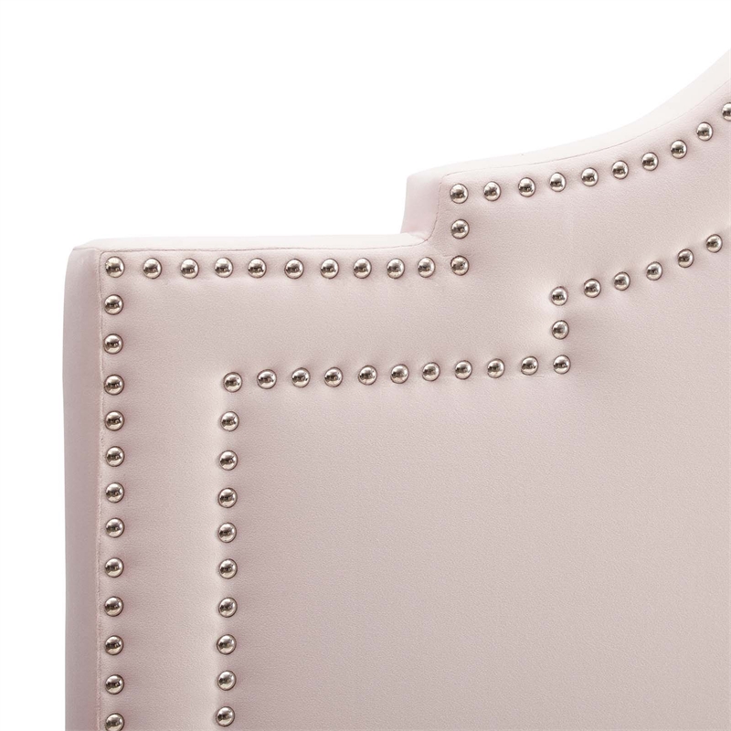Modway Lucia King/California King Performance Velvet Headboard in Pink