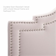 Modway Lucia King/California King Performance Velvet Headboard in Pink