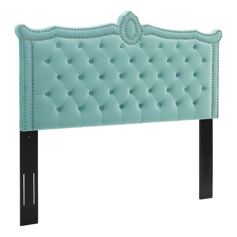 Modway Louisa Tufted Performance Velvet Full/Queen Headboard in Mint