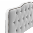Modway Sophia Tufted Velvet King/California King Headboard in Light Gray