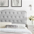 Modway Sophia Tufted Velvet King/California King Headboard in Light Gray