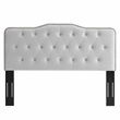 Modway Sophia Tufted Velvet King/California King Headboard in Light Gray