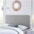 Modway Milenna Channel Tufted Fabric Full/Queen Headboard in Light Gray