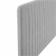 Modway Milenna Channel Tufted Fabric Full/Queen Headboard in Light Gray