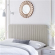 Modway Milenna Channel Tufted Upholstered Fabric Full/Queen Headboard in Camel