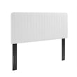 Modway Milenna Channel Tufted Upholstered Fabric Full/Queen Headboard in White
