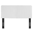 Modway Milenna Channel Tufted Upholstered Fabric Full/Queen Headboard in White