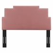 Modway Kasia Modern Performance Velvet Twin Headboard in Dusty Rose