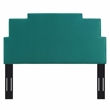 Modway Kasia Modern Performance Velvet Twin Headboard in Teal Green