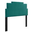 Modway Kasia Modern Performance Velvet Twin Headboard in Teal Green