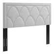 Modway Greta Modern Performance Velvet Twin Headboard in Light Gray