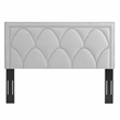 Modway Greta Modern Performance Velvet Twin Headboard in Light Gray