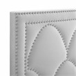 Modway Greta Modern Performance Velvet Twin Headboard in Light Gray