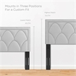 Modway Greta Modern Performance Velvet Twin Headboard in Light Gray