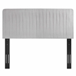 Modway Milenna Channel Tufted Velvet King/California King Headboard - Light Gray