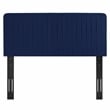Modway Milenna Channel Tufted Velvet King/California King Headboard in Navy