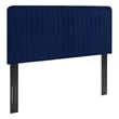Modway Milenna Channel Tufted Velvet King/California King Headboard in Navy