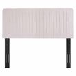 Modway Milenna Channel Tufted Velvet King/California King Headboard in Pink