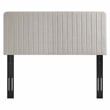 Modway Milenna Channel Tufted Fabric King/California King Headboard in Oatmeal