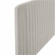 Modway Milenna Channel Tufted Fabric King/California King Headboard in Oatmeal