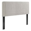 Modway Milenna Channel Tufted Fabric King/California King Headboard in Oatmeal