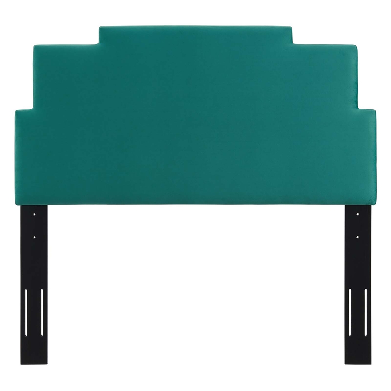 Modway Kasia Modern Performance Velvet Full/Queen Headboard in Teal Green