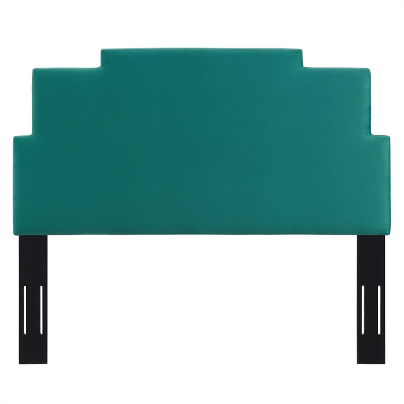 Modway Kasia Modern Performance Velvet Full/Queen Headboard in Teal Green