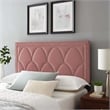Modway Greta Performance Velvet King/California King Headboard in Dusty Rose