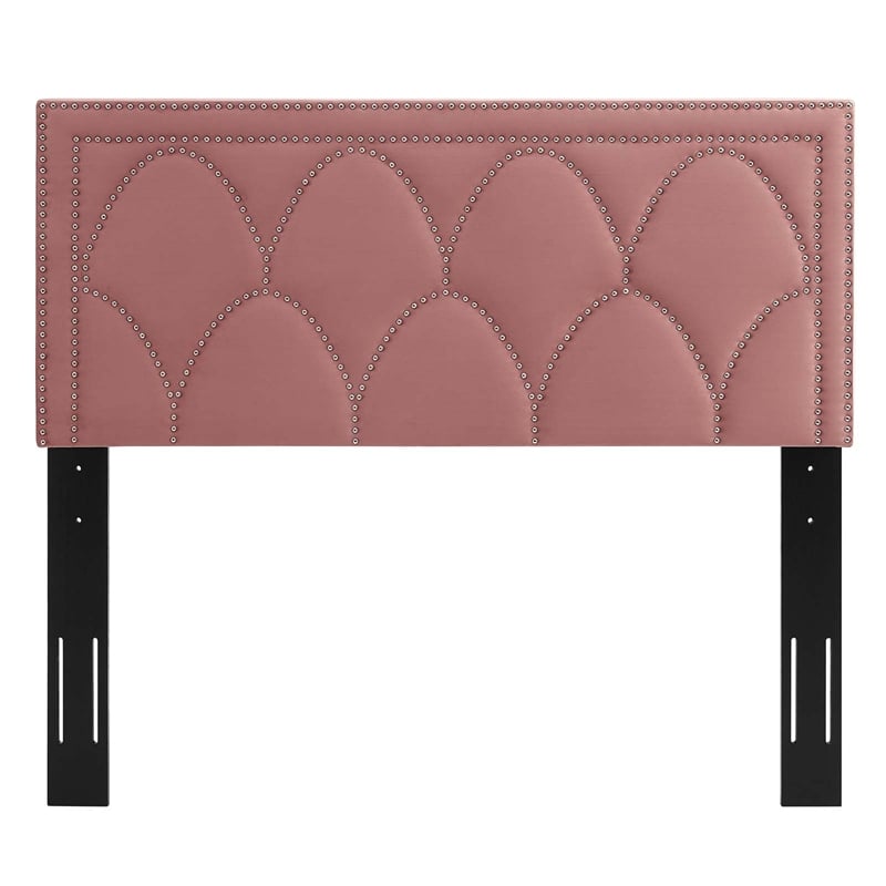 Modway Greta Performance Velvet King/California King Headboard in Dusty Rose