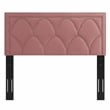 Modway Greta Performance Velvet King/California King Headboard in Dusty Rose