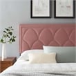Modway Greta Performance Velvet King/California King Headboard in Dusty Rose