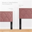 Modway Greta Performance Velvet King/California King Headboard in Dusty Rose