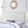 Modway Milenna Channel Tufted Fabric King/California King Headboard in White