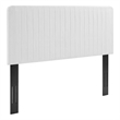Modway Milenna Channel Tufted Fabric King/California King Headboard in White
