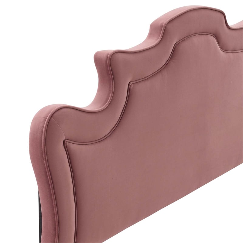 Modway Evangeline Performance Velvet King/California King Headboard - Dusty Rose