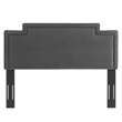Modway Transfix Modern Performance Velvet Twin Headboard in Charcoal