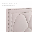 Modway Greta Performance Velvet King/California King Headboard in Pink