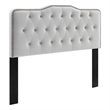 Modway Sophia Tufted Performance Velvet Twin Headboard in Light Gray
