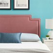 Modway Transfix Performance Velvet King/California King Headboard in Dusty Rose