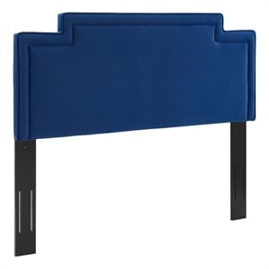 Modway Transfix Performance Velvet King/California King Headboard in Navy