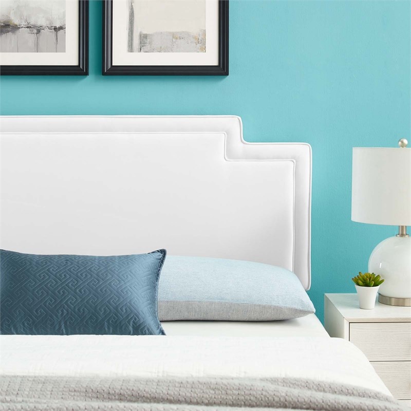 Modway Transfix Performance Velvet King/California King Headboard in White