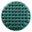 Modway Amour Modern Button Tufted Round Velvet Ottoman in Teal Green