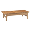 Modway Bayport 6-Piece Modern Teak Wood/Fabric Outdoor Set in White/Natural